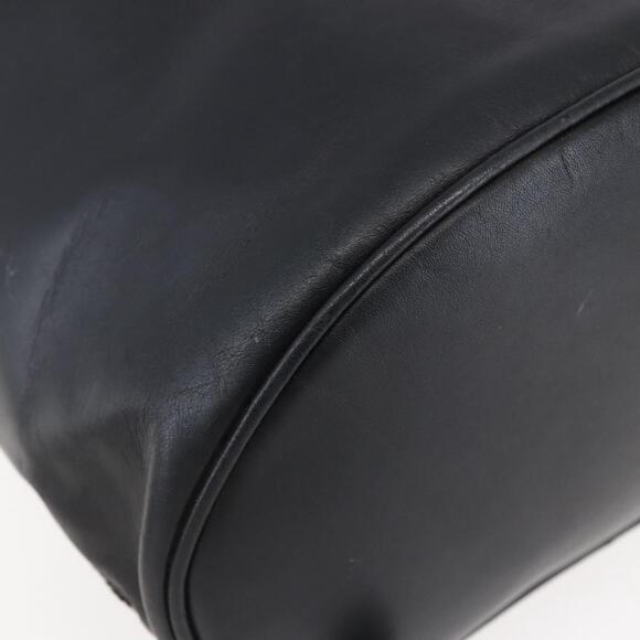 Salvatore Ferragamo Gancini Backpack Leather Black Gold Auth 153904 main image 11